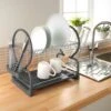 Addis Dish Drainer - Grey 1 Addis Dish Drainer - Grey -Home Accessories Store 241067 2 tier dish drainer grey