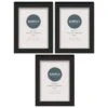 Simply Everyday 4 X 6" Block Frames 3pk - Black -Home Accessories Store 278309 3pk simply everyday block frames 4x6 black
