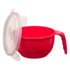 B&M Microwavable Food Bowl With Handle -Home Accessories Store 289950 Microwavable Food Bowl with Handle red 21