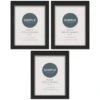 Simply Everyday 5 X 7" Block Frames 3pk - Black -Home Accessories Store 290764 3pk simply everyday block frames 5x7 black 2