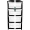 B&M 4 Tier Drawer - Black