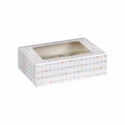 Betty Winters Cupcake Boxes 4pk -Home Accessories Store 320783 4pk cupcake boxes holds 6 pastel triangles 2