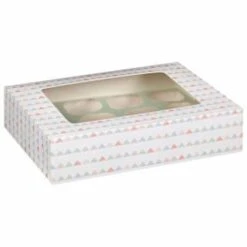 Betty Winters Large Cupcake Boxes 2pk -Home Accessories Store 320784 4pk cupcake boxes holds 12 pastel triangles 2