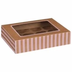Betty Winters Large Cupcake Boxes 2pk -Home Accessories Store 320784 4pk cupcake boxes holds 12 pink 2