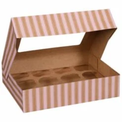 Betty Winters Large Cupcake Boxes 2pk -Home Accessories Store 320784 4pk cupcake boxes holds 12 pink 3