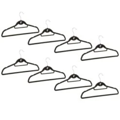 B&M Pure Velvet Hangers 8pk - Black 8 B&M Pure Velvet Hangers 8pk - Black -Home Accessories Store 333534 8pk velvet hangers black group