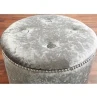 Home Accessories Store -Home Accessories Store 334907 round velvet studded ottoman 2