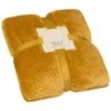 B&M Oversized Waffle Throw - Ochre -Home Accessories Store 344890 oversized waffle throw ochre 4