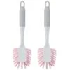 B&M Dish Brushes 2pk - Blush -Home Accessories Store 345628 2 printed dish brushes blush group