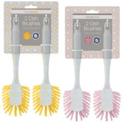 B&M Dish Brushes 2pk - Blush -Home Accessories Store 345628 2 printed dish brushes group