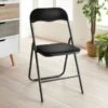 B&M Luxe Velvet Folding Chair - Black -Home Accessories Store 349907 luxe velvet folding chair black