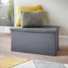 B&M Grey Coffee Table Ottoman 1 B&M Grey Coffee Table Ottoman -Home Accessories Store 351363 grey coffee table ottoman