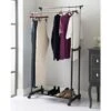 B&M Extendable Double Garment Rail -Home Accessories Store 355446 2 tier extendable garment rail