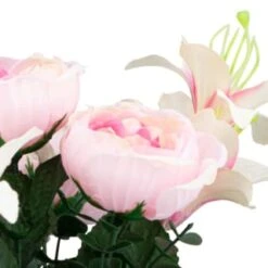 B&M Medium Flower Bunch - Pink -Home Accessories Store 355635 medium bunch pink 2