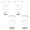 B&M Heart Glasses 4pk 2 B&M Heart Glasses 4pk -Home Accessories Store 356238 set of 4 hert embossed glasses group