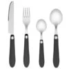 B&M Soft Touch Cutlery Set 16pc - Grey 1 B&M Soft Touch Cutlery Set 16pc - Grey -Home Accessories Store 357349 16pc soft touch cutlery set grey 2