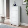 Norsk 5 Drawer Chest - White 1 Norsk 5 Drawer Chest - White -Home Accessories Store 358576 norsk 5 drawer chest