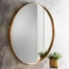B&M Large Gold Mirror 80cm