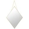 B&M Diamond Hanging Mirror - Gold -Home Accessories Store 362622 diamond hanging mirror