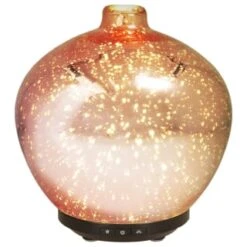 Essence Colour Changing Rose Gold Aroma Diffuser -Home Accessories Store 363278 colour changing glass aroma diffuser rosa yellow