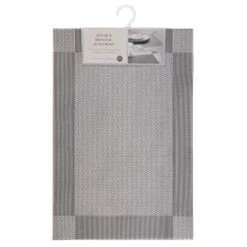 B&M Metallic Woven Placemats - Silver 4pk -Home Accessories Store 363869 4pk silver metallic woven placemats