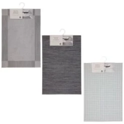 B&M Metallic Woven Placemats - Silver 4pk -Home Accessories Store 363876 363869 380285 4pk silver metallic woven main 2 1