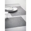 B&M Metallic Woven Placemats - Charcoal 4pk -Home Accessories Store 363876 4pk woven charcoal placemats 3