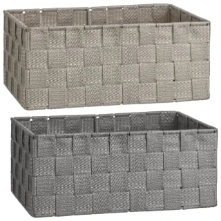 B&M Woven Storage Baskets 3pk - Silver 8 B&M Woven Storage Baskets 3pk - Silver - Image 6