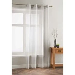 Amber Textured Voile 55 X 90" - Grey