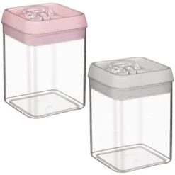 B&M Vacuum Storage Container 1.7L - Grey -Home Accessories Store 368008 368010 vacuum storage 1 7l main