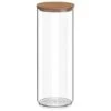 B&M Tall Storage Container With Bamboo Lid -Home Accessories Store 368019 round storage container with bamboo lid 1750ml