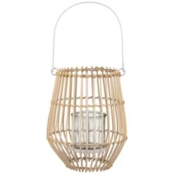 B&M Scandi Shore Rattan Style Lantern