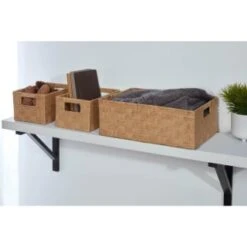 B&M Paper Rope Baskets 3pk - Natural