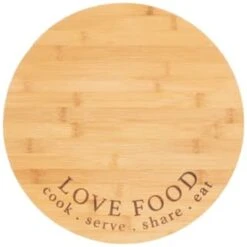 B&M Lazy Susan Rotating Bamboo Serve Board -Home Accessories Store 369141 lazy susan rotating bamboo serve board 3