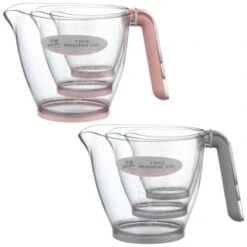 B&M Kitchen Measuring Jugs 3pk - Grey 13 B&M Kitchen Measuring Jugs 3pk - Grey -Home Accessories Store 369447 3pk measuring jugs group