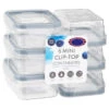 B&M Clip Top Mini Food Containers 6pk - Grey -Home Accessories Store 369680 6pk mini clip top containers grey
