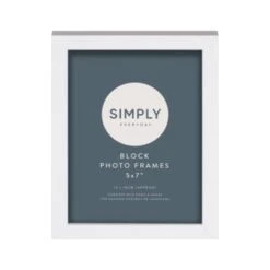 Simply Everyday 5 X 7" Block Frames 3pk - White 7 Simply Everyday 5 X 7" Block Frames 3pk - White -Home Accessories Store 370279 3pk simply everyday block frames 5x7 white 2