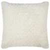 B&M Waffle Faux Fur Cushion 48 X 48cm - Cream -Home Accessories Store 373068 waffle faux fur cushion cream