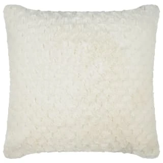 B&M Waffle Faux Fur Cushion 48 X 48cm - Cream 3 B&M Waffle Faux Fur Cushion 48 X 48cm - Cream