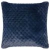 B&M Waffle Faux Fur Cushion - Navy -Home Accessories Store 373085 waffle faux fur cushion navy