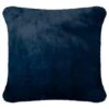 B&M Navy Aspen Faux Fur Cushion 1 B&M Navy Aspen Faux Fur Cushion -Home Accessories Store 373089 aspen cushion navy1