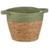 B&M Two Tone Wicker Basket - Green 1 B&M Two Tone Wicker Basket - Green -Home Accessories Store 374391 green two tone wicker basket