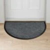 B&M Wave Sculptured Grey Doormat -Home Accessories Store 375322 wave sculputred 45x75cm grey doormat