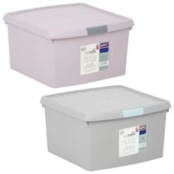 B&M Waffle Clip Box 25.5L - Grey 11 B&M Waffle Clip Box 25.5L - Grey -Home Accessories Store 375471 375472 25 5l waffle clip box group