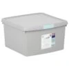B&M Waffle Clip Box 25.5L - Grey 2 B&M Waffle Clip Box 25.5L - Grey -Home Accessories Store 375472 grey 25 5l waffle clip box