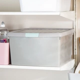 B&M Waffle Clip Box 25.5L - Grey 5 B&M Waffle Clip Box 25.5L - Grey - Image 3