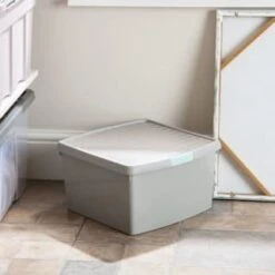 B&M Waffle Clip Box 25.5L - Grey 10 B&M Waffle Clip Box 25.5L - Grey -Home Accessories Store 375472 grey 25 5l waffle clip box 4