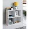 Lokken 4 Cube Basket Storage Unit - White -Home Accessories Store 375915 lokken 4 cube white