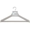 B&M Matte Grey Wooden Hangers 4pk -Home Accessories Store 376023 wooden hangers 4pk
