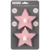 B&M Star Shaped Self Adhesive Hooks 2pk - Blush 2 B&M Star Shaped Self Adhesive Hooks 2pk - Blush -Home Accessories Store 376159 2pk star shaped self adhesive hooks pink